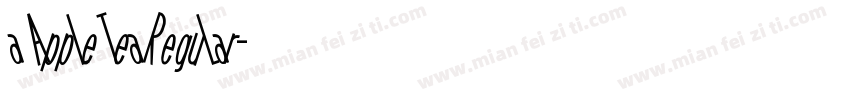 a Apple Tea Regular字体转换
